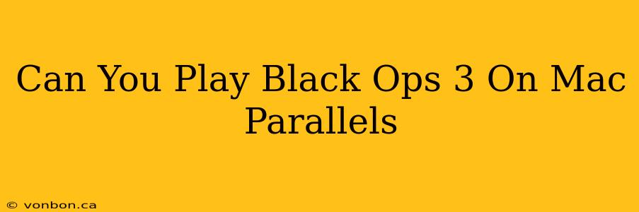 Can You Play Black Ops 3 On Mac Parallels