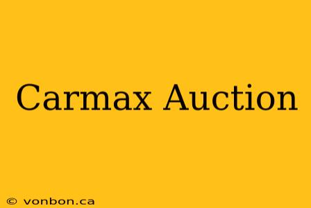 Carmax Auction