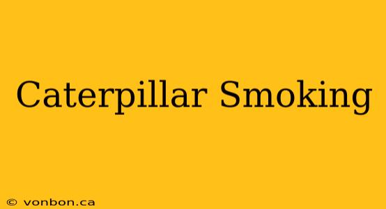 Caterpillar Smoking