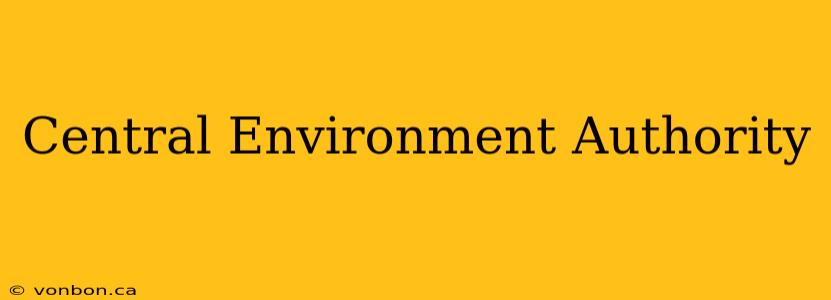 Central Environment Authority