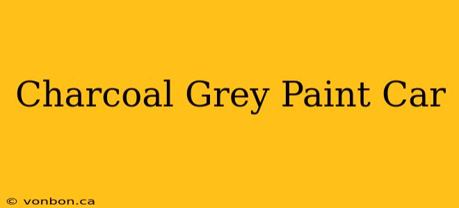 Charcoal Grey Paint Car