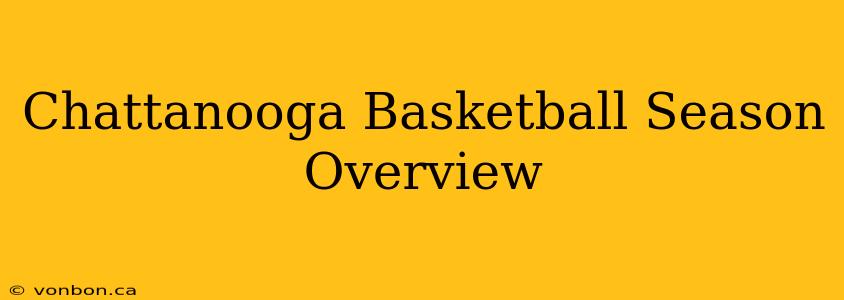 Chattanooga Basketball Season Overview
