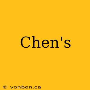 Chen's