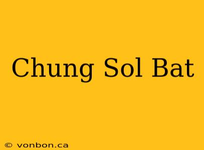 Chung Sol Bat