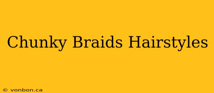 Chunky Braids Hairstyles