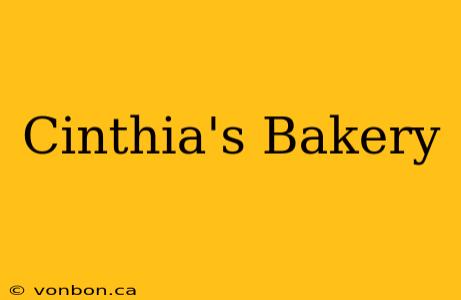 Cinthia's Bakery