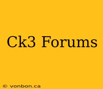 Ck3 Forums