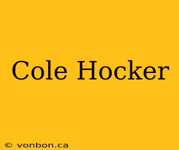 Cole Hocker