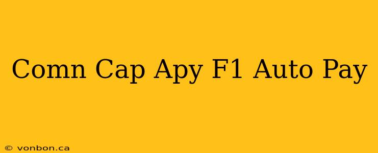 Comn Cap Apy F1 Auto Pay