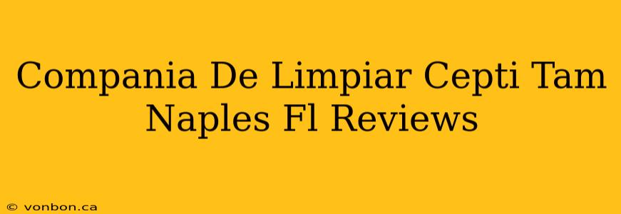 Compania De Limpiar Cepti Tam Naples Fl Reviews