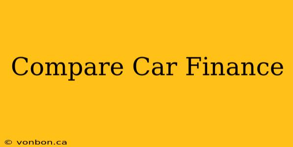 Compare Car Finance