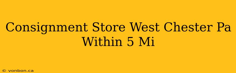 Consignment Store West Chester Pa Within 5 Mi