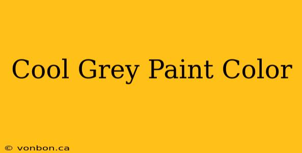 Cool Grey Paint Color