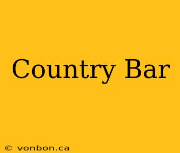 Country Bar