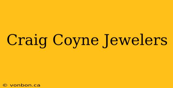 Craig Coyne Jewelers