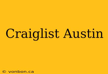 Craiglist Austin