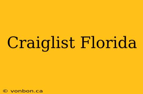 Craiglist Florida