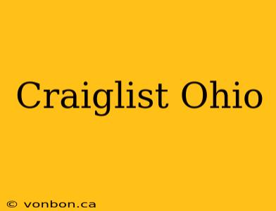 Craiglist Ohio