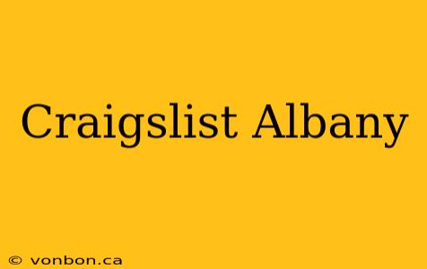 Craigslist Albany