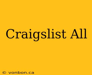 Craigslist All