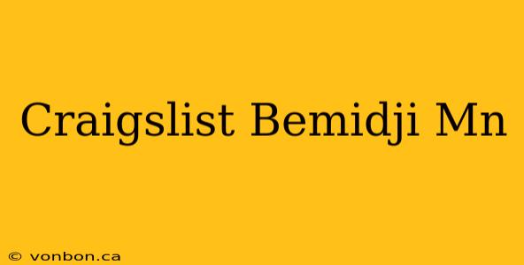 Craigslist Bemidji Mn