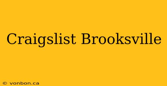 Craigslist Brooksville