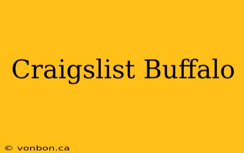 Craigslist Buffalo