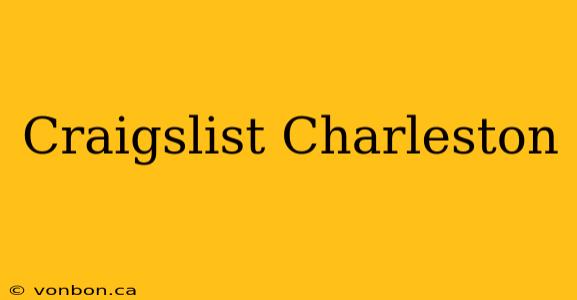 Craigslist Charleston