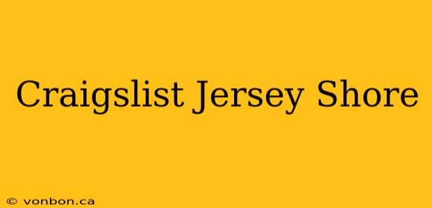 Craigslist Jersey Shore