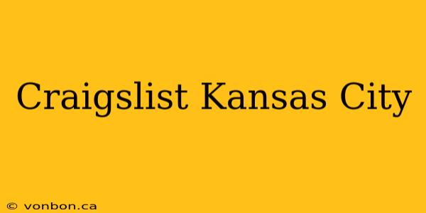 Craigslist Kansas City