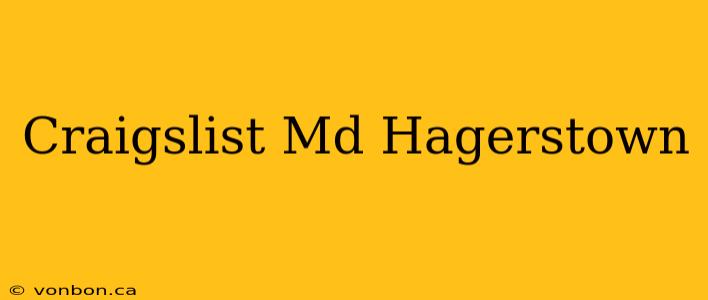 Craigslist Md Hagerstown