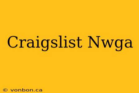 Craigslist Nwga