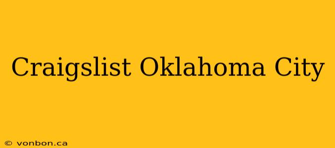 Craigslist Oklahoma City