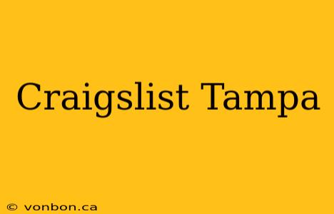 Craigslist Tampa