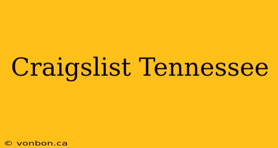 Craigslist Tennessee