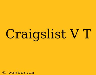 Craigslist V T