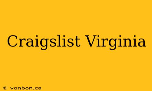 Craigslist Virginia