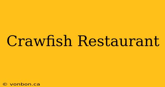 Crawfish Restaurant