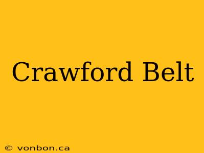 Crawford Belt