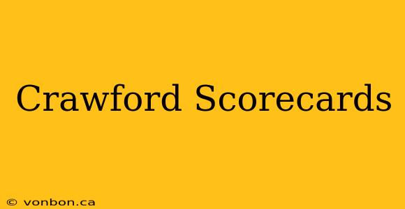 Crawford Scorecards