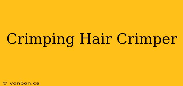 Crimping Hair Crimper