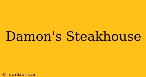 Damon's Steakhouse