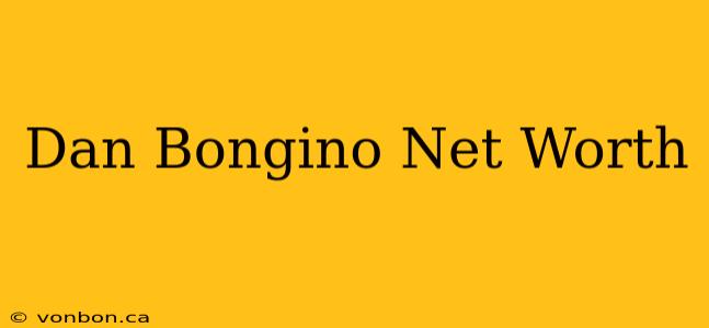 Dan Bongino Net Worth