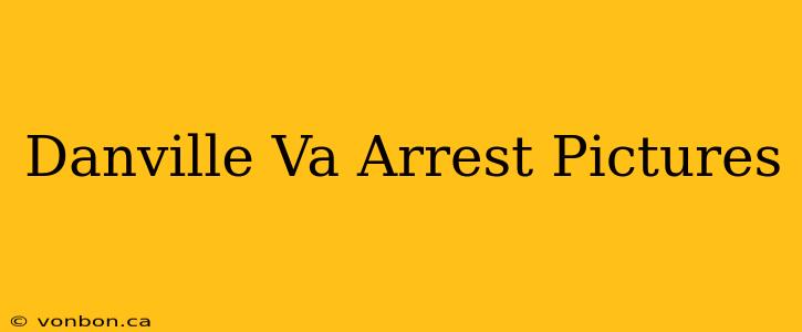 Danville Va Arrest Pictures