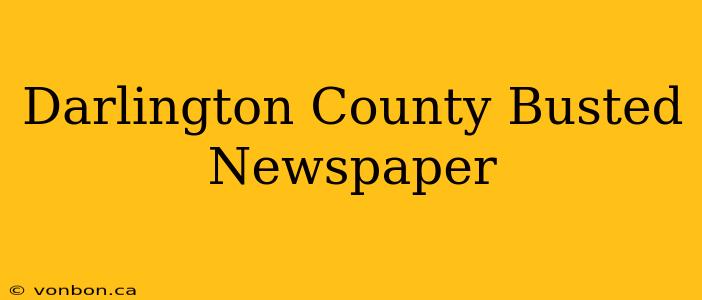 Darlington County Busted Newspaper