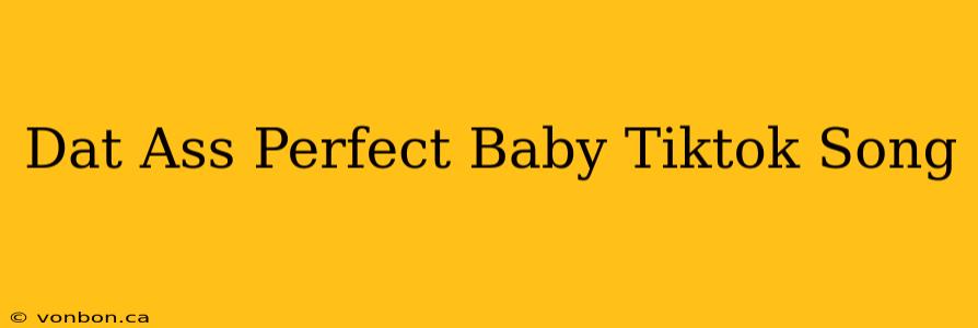 Dat Ass Perfect Baby Tiktok Song