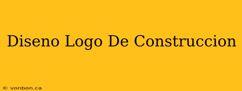 Diseno Logo De Construccion