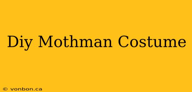 Diy Mothman Costume