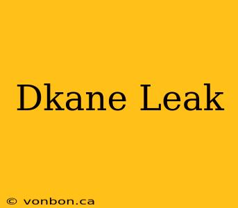 Dkane Leak