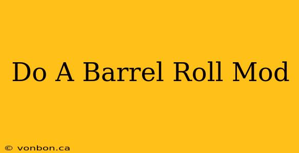 Do A Barrel Roll Mod